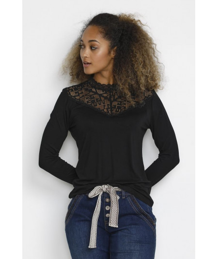 TOP MANCHE LONGUE CREAM