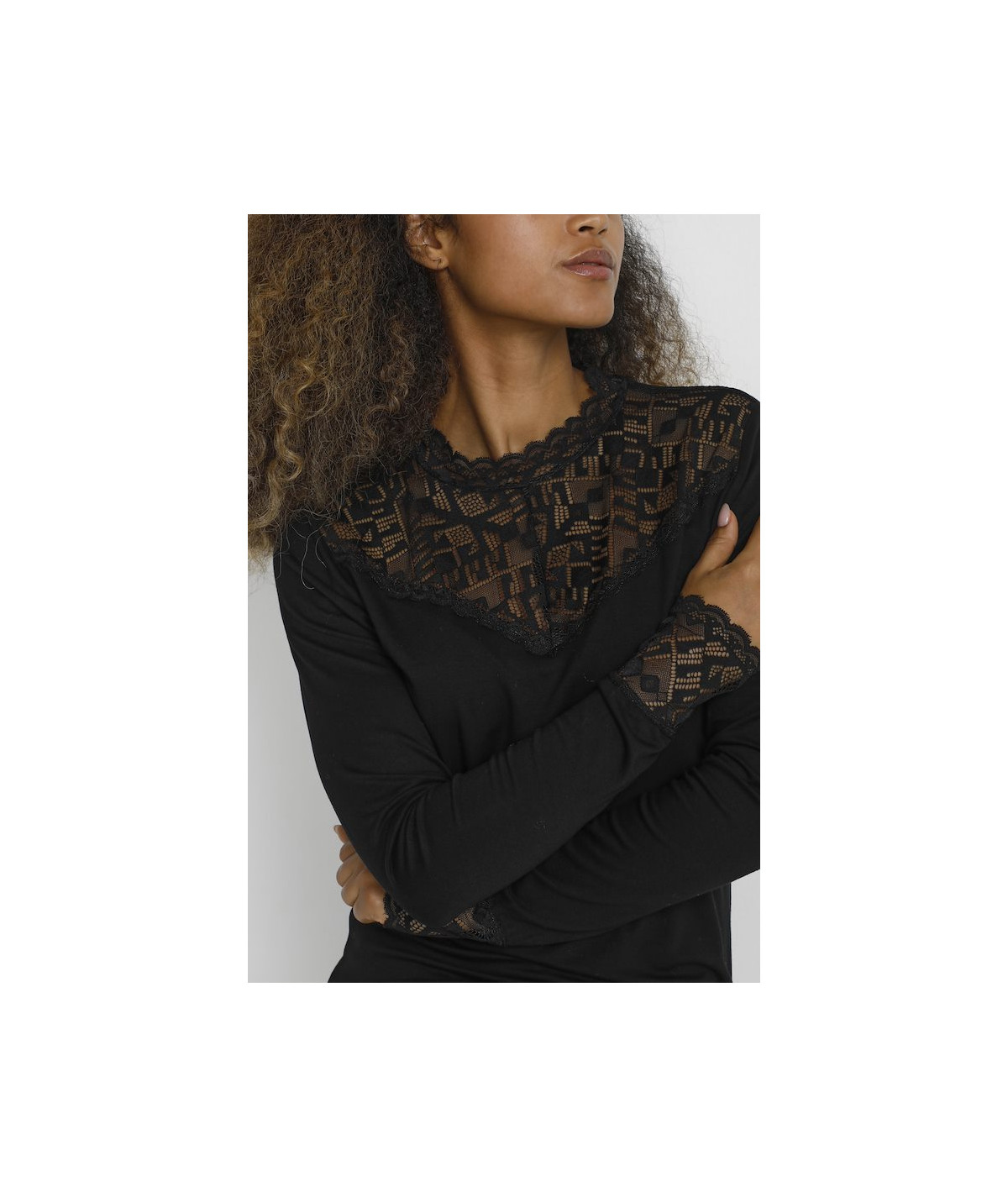 TOP MANCHE LONGUE CREAM