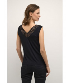 T-SHIRT CREAM DENTELLE