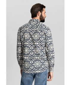 Pullover w. Shirt-Blouse Colla