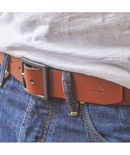 CEINTURE CUIR COGNAC