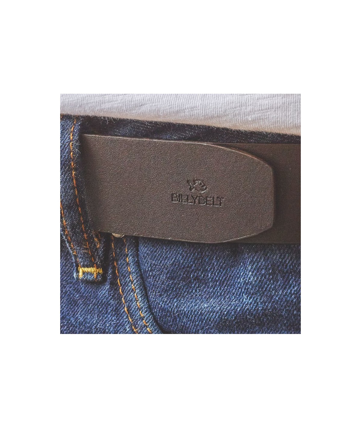 CEINTURE CUIR MARRON