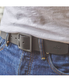 CEINTURE CUIR NOIR