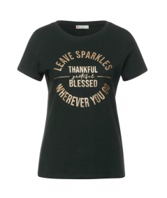 GLITTER PARTPRINT SHIRT